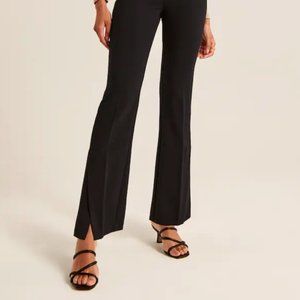 Abercrombie Tailored Flare Pants - Size 25 - BLACK
